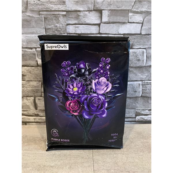 SupreOwl Purple Roses 724 Pcs Lego Style