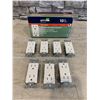 Image 1 : Leviton Decora Tamper Resistant Outlets 7 Pack