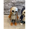 Image 3 : Skull Décor Resin Skeleton Figurines 4 Pack