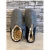 Image 1 : Merrimac Mens Furry Wool Blend Slippers Gray Size 9-10