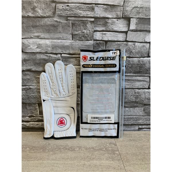 SW Golf Glove Mens Leather White Large Left Hand