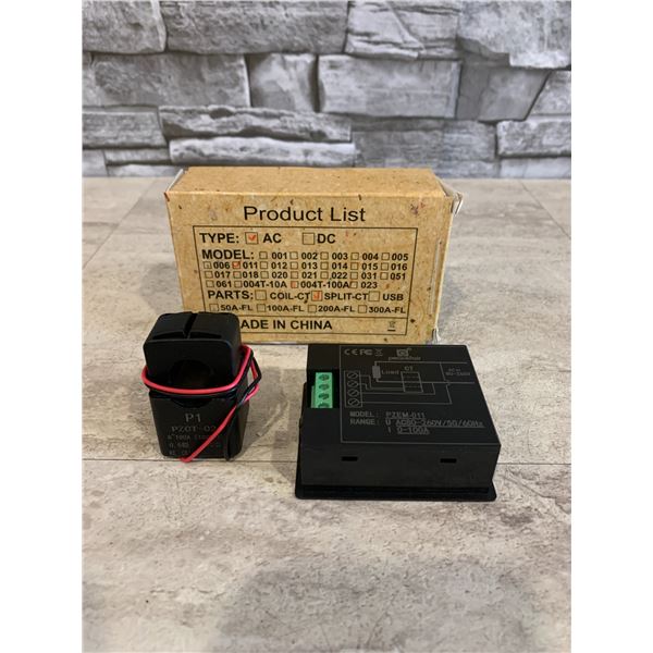 Digital Energy Monitor 4 in 1 80-260V 0-100A Split Core Current Transformer
