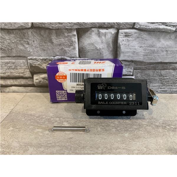 D94-5 6 Digit 0-999999 Pulling Counter Resettable Hand Pull Stroke With Spring