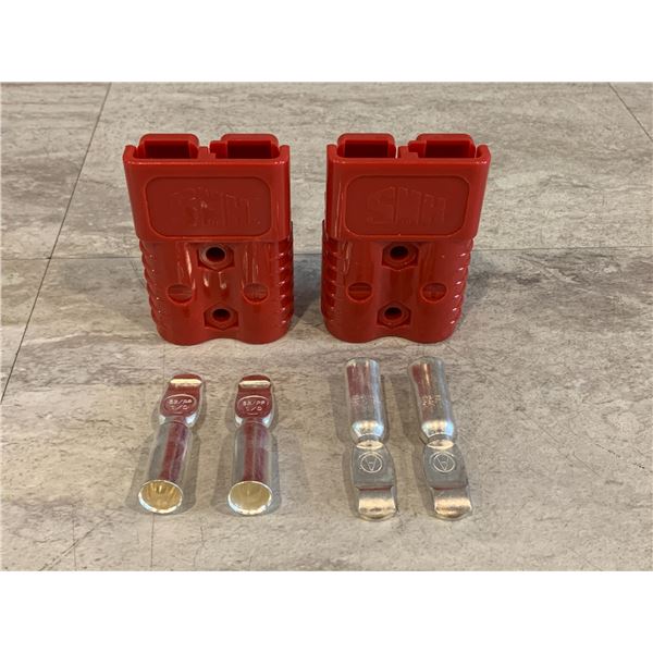 2 Pcs Red Battery Cable Quick Connect