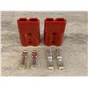 Image 1 : 2 Pcs Red Battery Cable Quick Connect