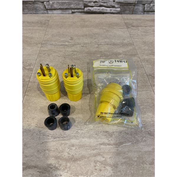 Lot of 3 Watertite Extension Cord Plug Replacement