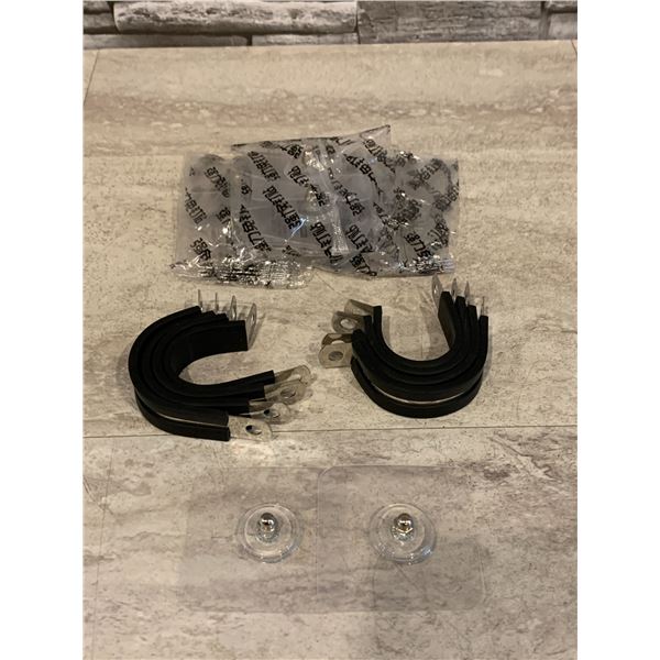 Rubber Lined P-Clips Pack of 8