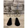 Image 1 : Pack of 2 Small Razor Sharp 5 Inch Scissors for Crafting