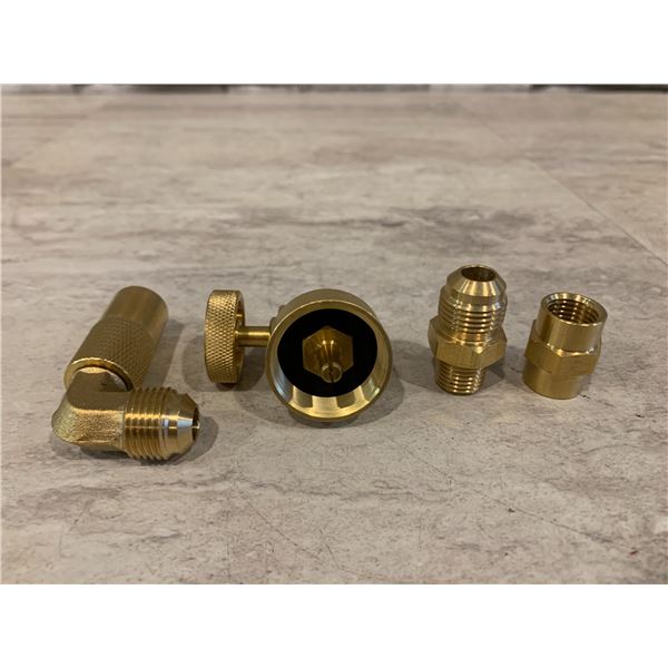 Propane Elbow Adapter Brass 3/8 Male Flare RV Propane Refill