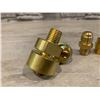 Image 6 : Propane Elbow Adapter Brass 3/8 Male Flare RV Propane Refill And Quick Connect