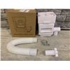 Image 1 : Rain Barrel Diverter Kit Rain Water Collector System Downspout White