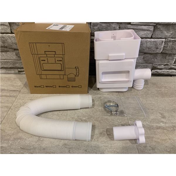 Rain Barrel Diverter Kit Rain Water Collector System Downspout White