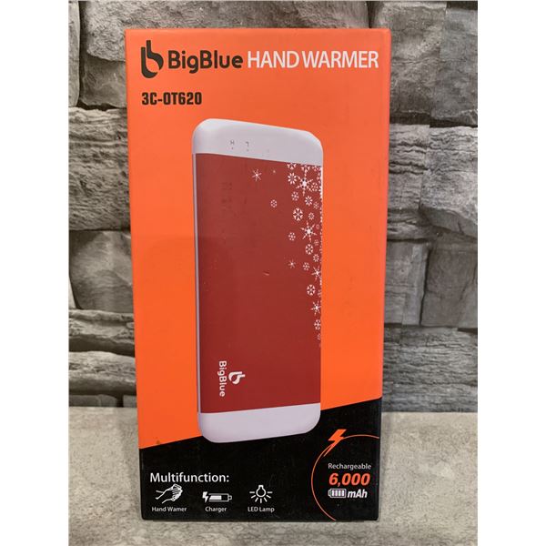 Big Blue Hand Warmer Multi Function Charger LED Lamp Warmer