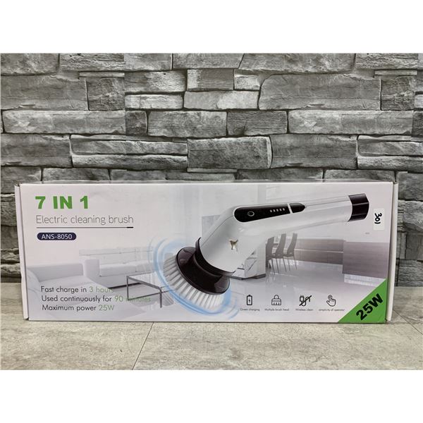 7 in 1 Electric Cleaning Brush Wireless Clean Multiple Brush Head  25W