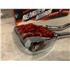 Image 2 : Motor Bike Rearview Mirror Skull Hands Red
