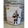 Image 1 : Santa Outfit With Gloves Wig Beard Golden Gift Bag Hat Glasses Belt Boot Tops