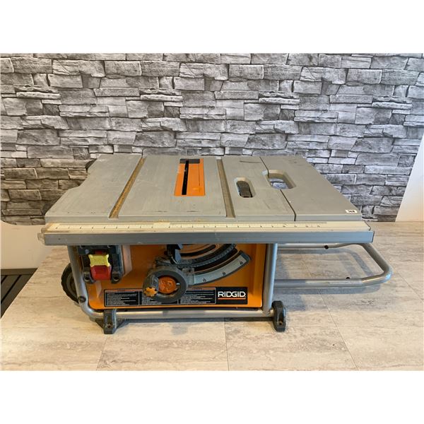 Rigid Table Saw Works With Wheels