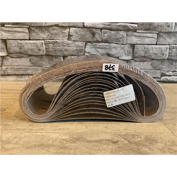 Sanding Belts 4" x 24" 80/120/150/240 4Pcs