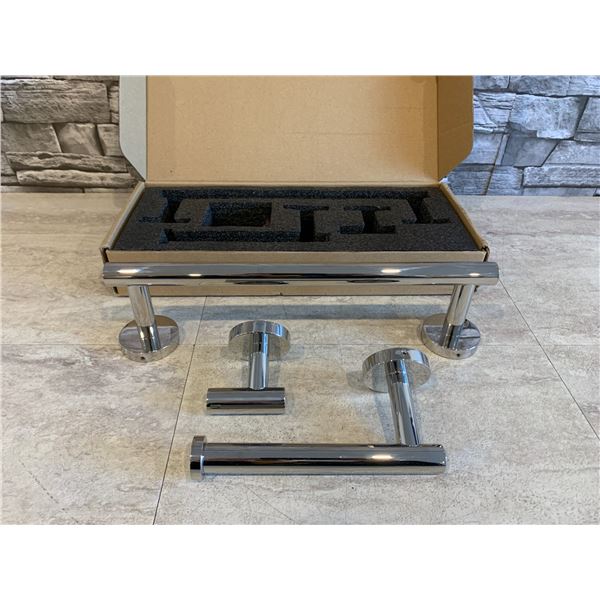 3 Piece Polished Chrome Bathroom Hardware Set