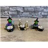 Image 1 : Skeleton & Witch Candle Holder Decorations