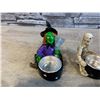 Image 3 : Skeleton & Witch Candle Holder Decorations