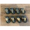 Image 5 : Lot of 8 - 2 inch Wheel - Swivel Casters - Rubber Wheels