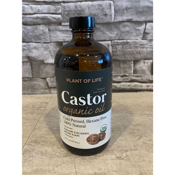 Plant of Life Organic Castor Oil - Cold Pressed 16 fl oz