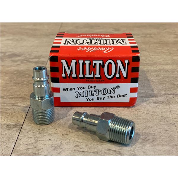 Pack of 10 Milton 762-1 Hi-Flow V Style 3/8 in MNPT Steel Plug