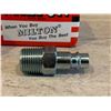 Image 3 : Pack of 10 Milton 762-1 Hi-Flow V Style 3/8 in MNPT Steel Plug