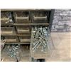 Image 13 : Small Parts Organizer - Hardware Storage Cabinet - Full of Odds & Ends