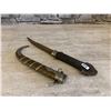 Image 1 : Middle Eastern / North African Jambiya Curved Dagger w Copper Sheathe