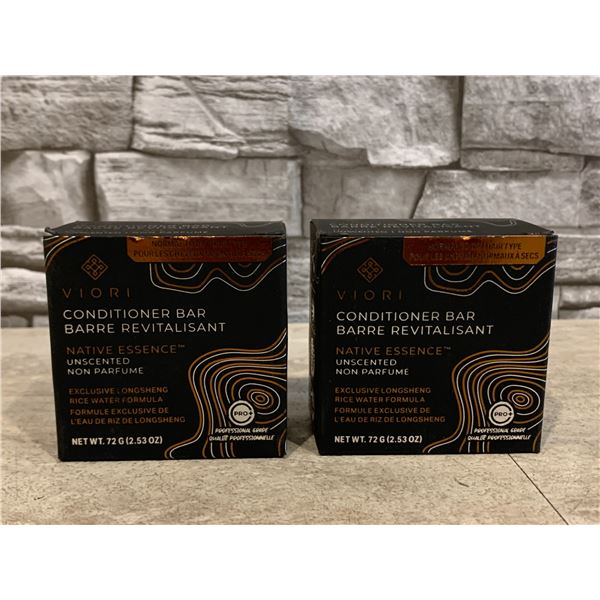 Lot of 2 Viori Conditioner Bar Native EssenceUnscented 2.53 oz