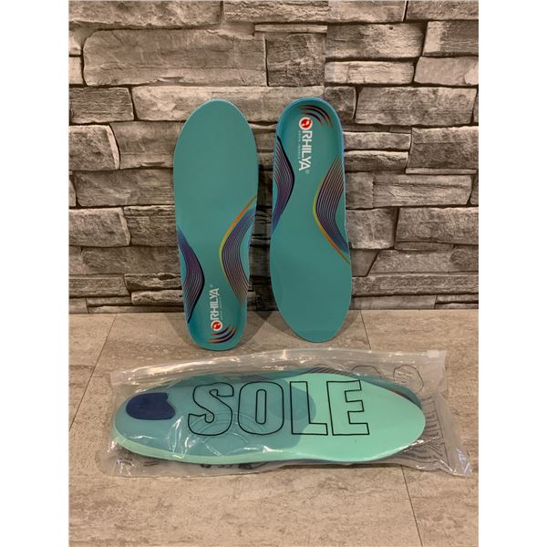 Lot of 2 Plantar Fasciitis Arch Insoles Green Model127