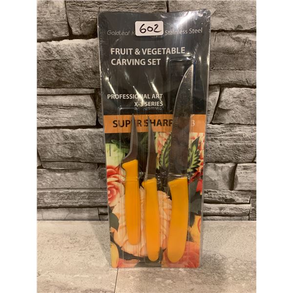 Goldleaf Professional Art X-3 Series Fruit And Vegetable Carving Set