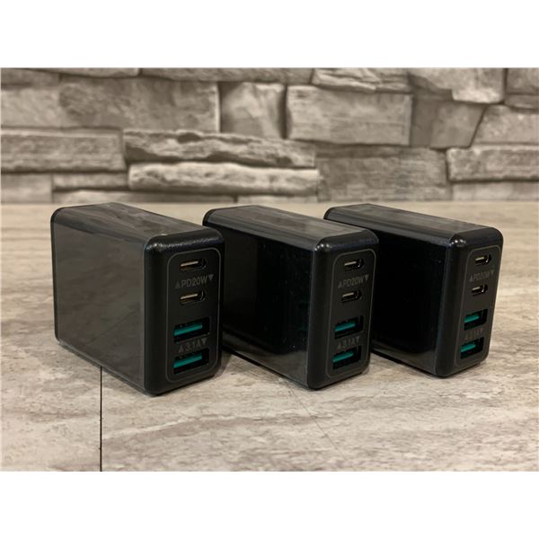 4 Port Wall Charger USB and C