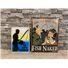 Image 1 : Lot of 2 Metal Fisherman Signs