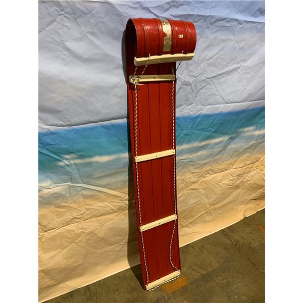 6 Foot Red Metal Sled