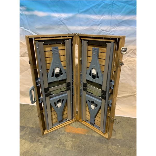 Stanley Park Brewing Collapsible Wooden/ Aluminum Picnic Table