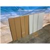 Image 1 : Lot of 7 MDF Pressboard With A teal Malamine Backing 34 1/2 X 17 3/4 X 1/4 " Thick