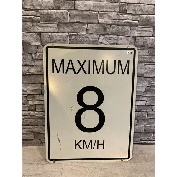 Maximum 8km/H Aluminum Sign