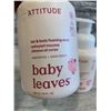 Image 2 : Lot of 2 ATTITUDE Baby Leaves Hair & Body Foaming Wash - Unscented