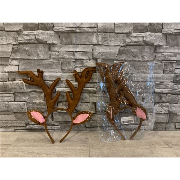 Lot of 2 Elk / Reindeer Antlers Christmas Nativity Headbands