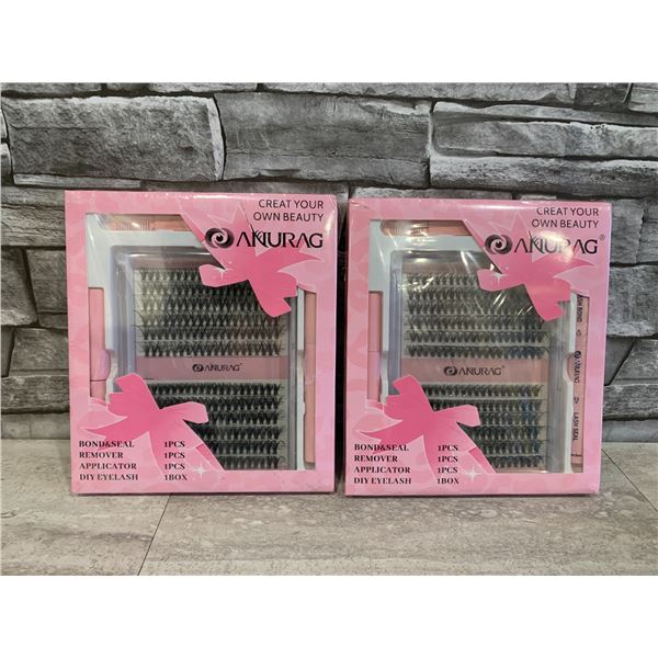 Lot of 2 Packs of Anurag DIY Eyelash Kits
