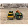 Image 2 : Lot of 2 Vintage Matchbox 8 Wheel Crane 1965 And A flat Deck