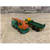 Image 5 : Lot of 2 Vintage Matchbox 8 Wheel Crane 1965 And A flat Deck