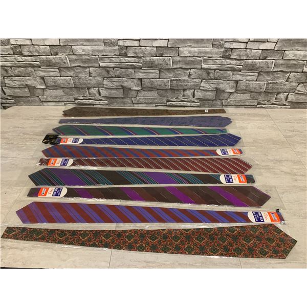 Lot of 10 Different Ties Vanzon 100 % Thai Silk