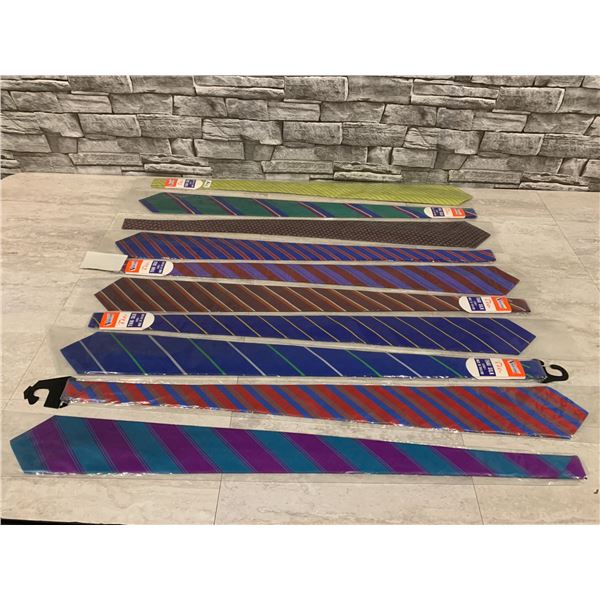 Lot of 10 Different Ties Vanzon 100 % Thai Silk