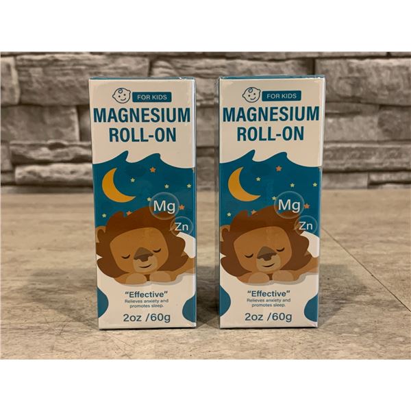 Lot of 2 For Kids - Magnesium Roll on - 2oz x 2