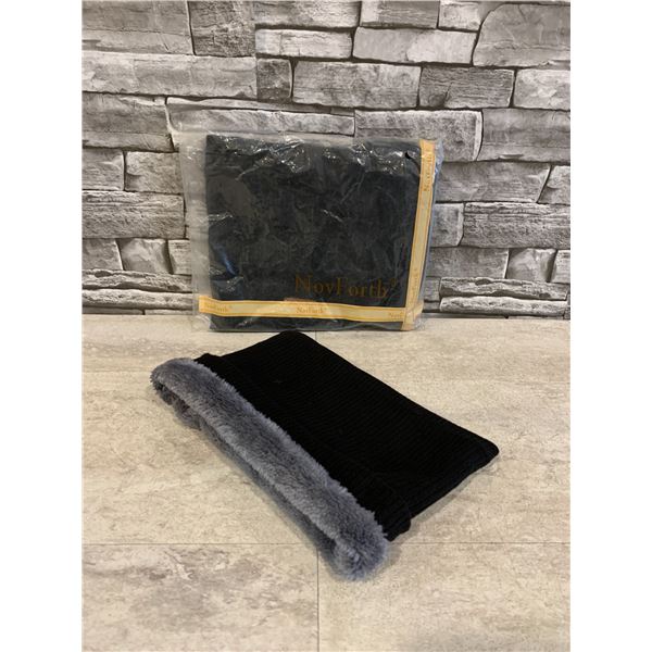 Lot of 2 Black Neck Warmers
