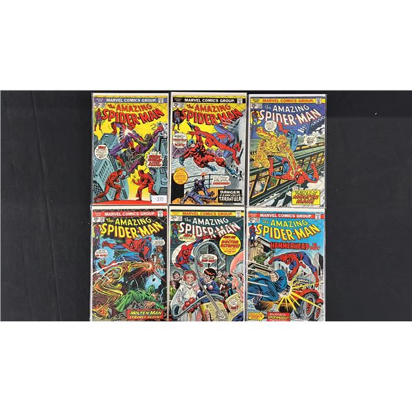 (6) MARVEL THE AMAZING SPIDER-MAN COMIC BOOKS; #130-134 & 136